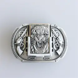 Новый Винтаж Тигр пистолеты Зажигалка Ремень Пряжка Gurtelschnalle Букле Де ceinture BUCKLE-LT016AS