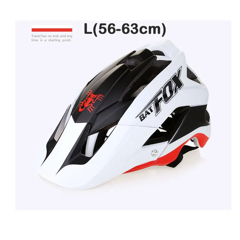 Batfox велосипедные шлемы шлем для велосипеда мужские сверхлегкие сезоны Размер: L56-63cm дышащий Женский шлем fox шлемы гоночный велосипед - Цвет: Многоцветный