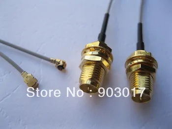 

50 pcs IPX U.FL 1.13 to RP-SMA Male pin Center Antenna WiFi SMA Calbe 150 mm