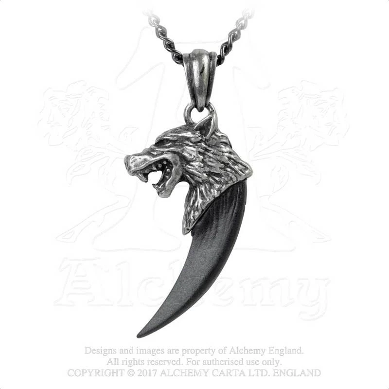 Alchemy of England P788 Wolf Macht Pendant Pewter (1)
