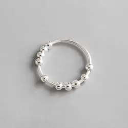 1,2 мм Тонкий Для женщин Аутентичные S925 стерлингового серебра ювелирные украшения полированная Лаки Круглый кольцо с жемчужинами с