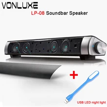 Upgraded Newest HIFI Portable Bluetooth 10w Soundbar Mini Wireless Speaker Amplifier Stereo Sound Bar with Mic