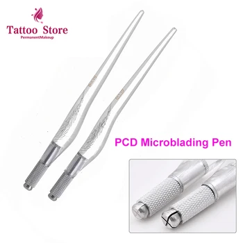 

Wholesale PCD stainless steel permanent makeup manual tattoo microblading pen Manual Crystal Acrylic Tattoo Pen