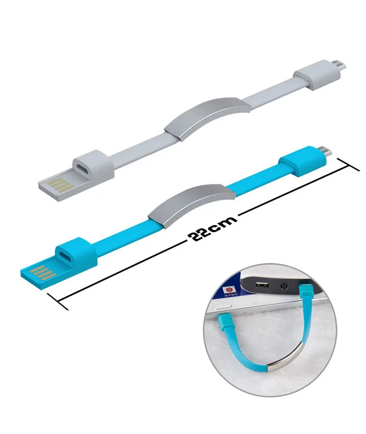 Уличный цветной мини микро USB браслет зарядное устройство кабель для зарядки и