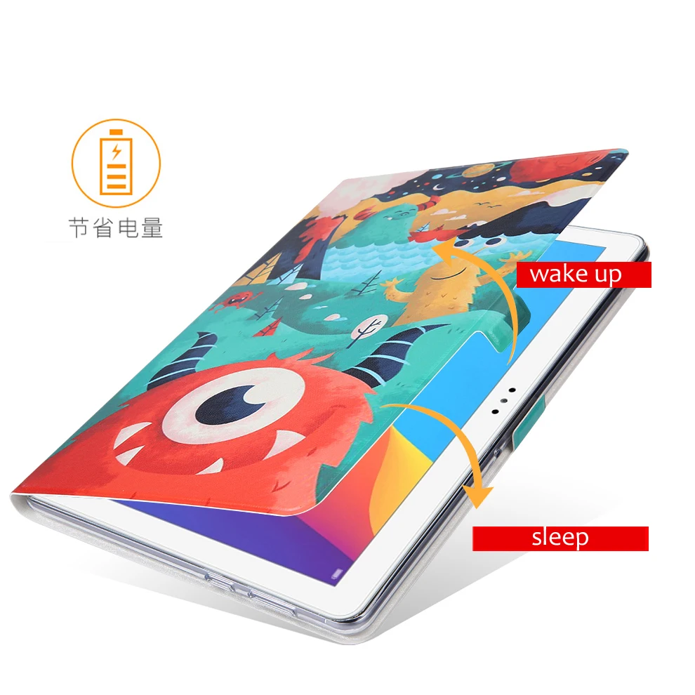Магнитный чехол для huawei MediaPad T5 10, чехол s AGS2-W09, AGS2-L09, AGS2-L03, 10,1 дюймов, чехол для планшета, модный милый флип-чехол+ чехол
