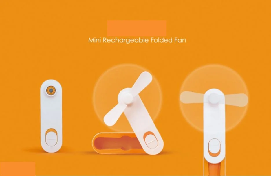 USB Mini Pocket Fan Foldable Rechargeable Pop Portable Cooling Fans