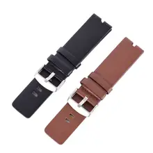 22 мм Замена коричневый/черный ремешок Гладкий кожаный ремешок для часов Ремешок для Motorola MOTO 360 смарт часы