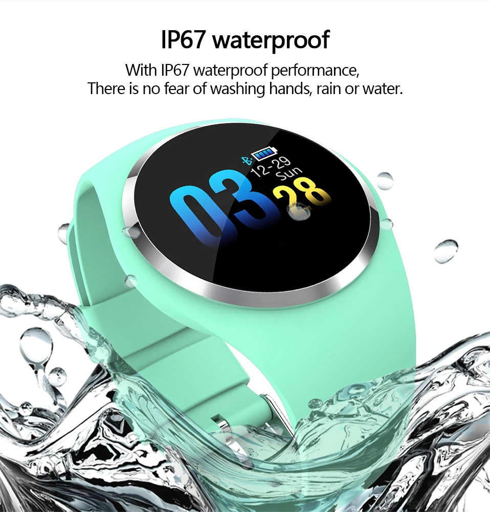 ADORARE Q1 Smart Watch Bracelet Heart Rate Monitor Smart Clock Wristband Fitness Tracker Men Women Smartwatch for Android iOS (7)