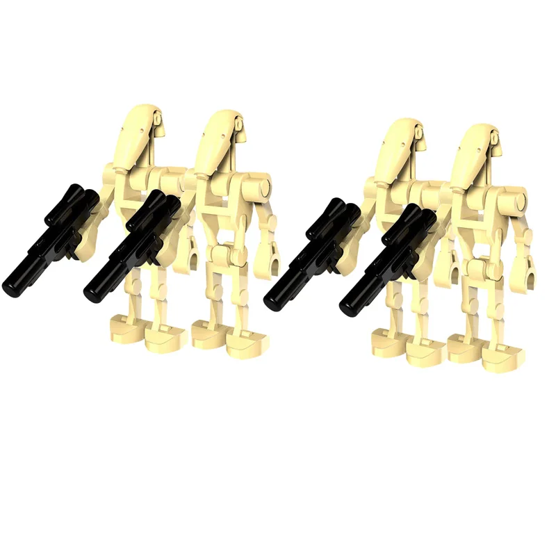 

100Pcs/Lot Building Blocks Bricks Star Wars Combat Robot Super Battle Droid starwars figures gift Toy Childre