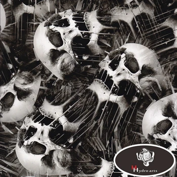 

Free Shipping Scary SKULL Water Transfer Printing Film Hydrogarphics Film Aqua Print Film For Motor Decoration HFY-790
