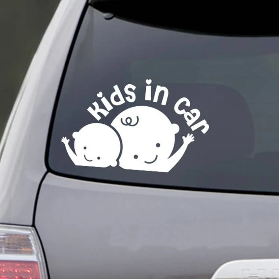 

Car styling 3D Cartoon Stickers Baby In Car Warming Car-Sticker Baby on Board High Quality Dewtreetali