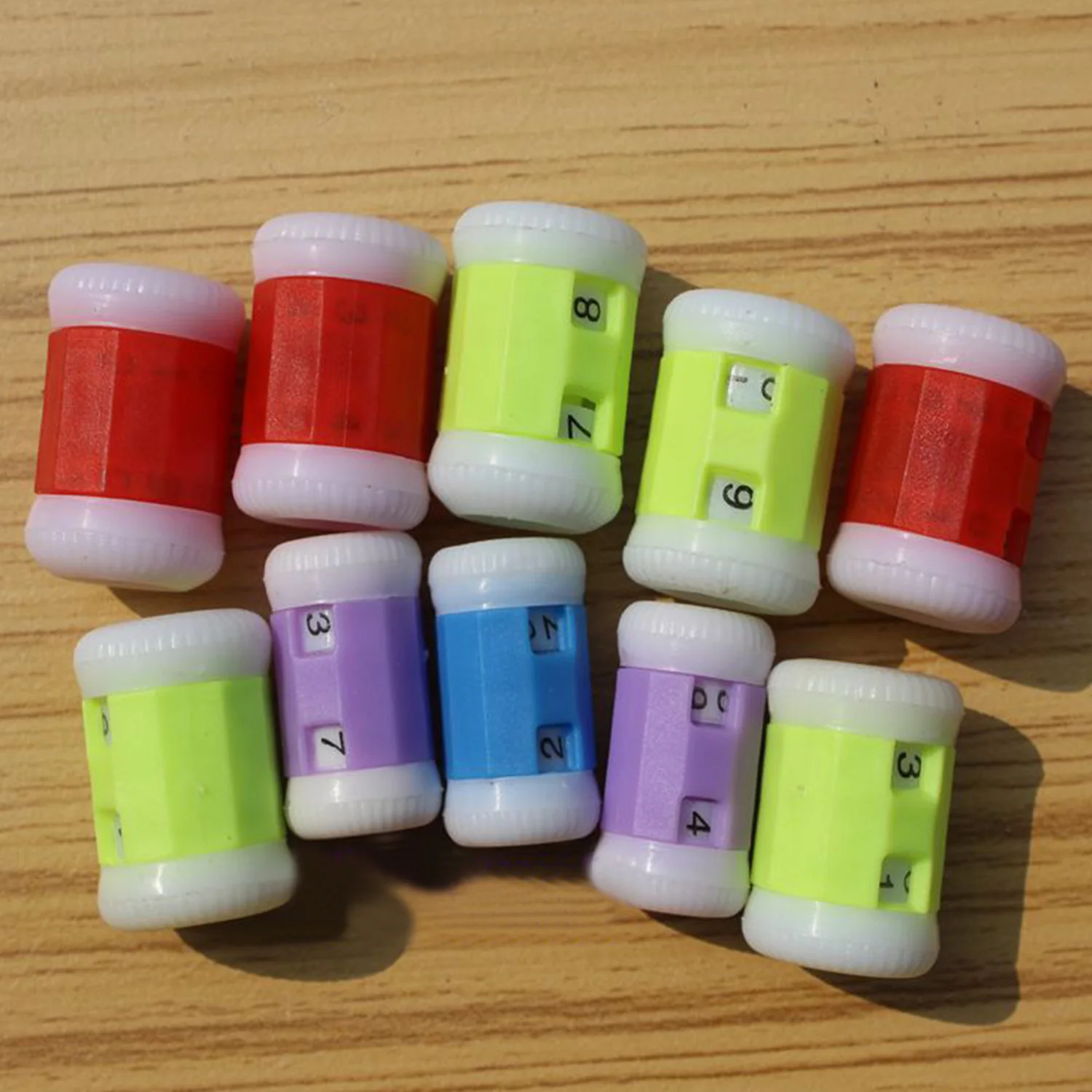 10 PCS Plastic Row Counter Crochet Knit Knitting Needles Row Counter