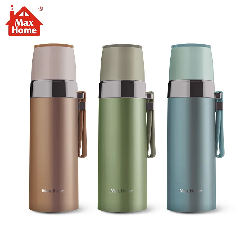 

MAX HOME 470ml thermos flask stainless steel 304 portable household thermos flask with filter and one clean brush