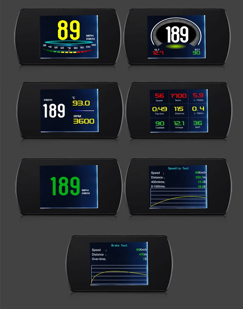 Head Up Дисплей 5,8 TFT Автомобильный HUD P12 OBD2 цифровой бортовой компьютер Скорость ometer лобовое стекло Projetor цифровой автомобильный проектор скорости