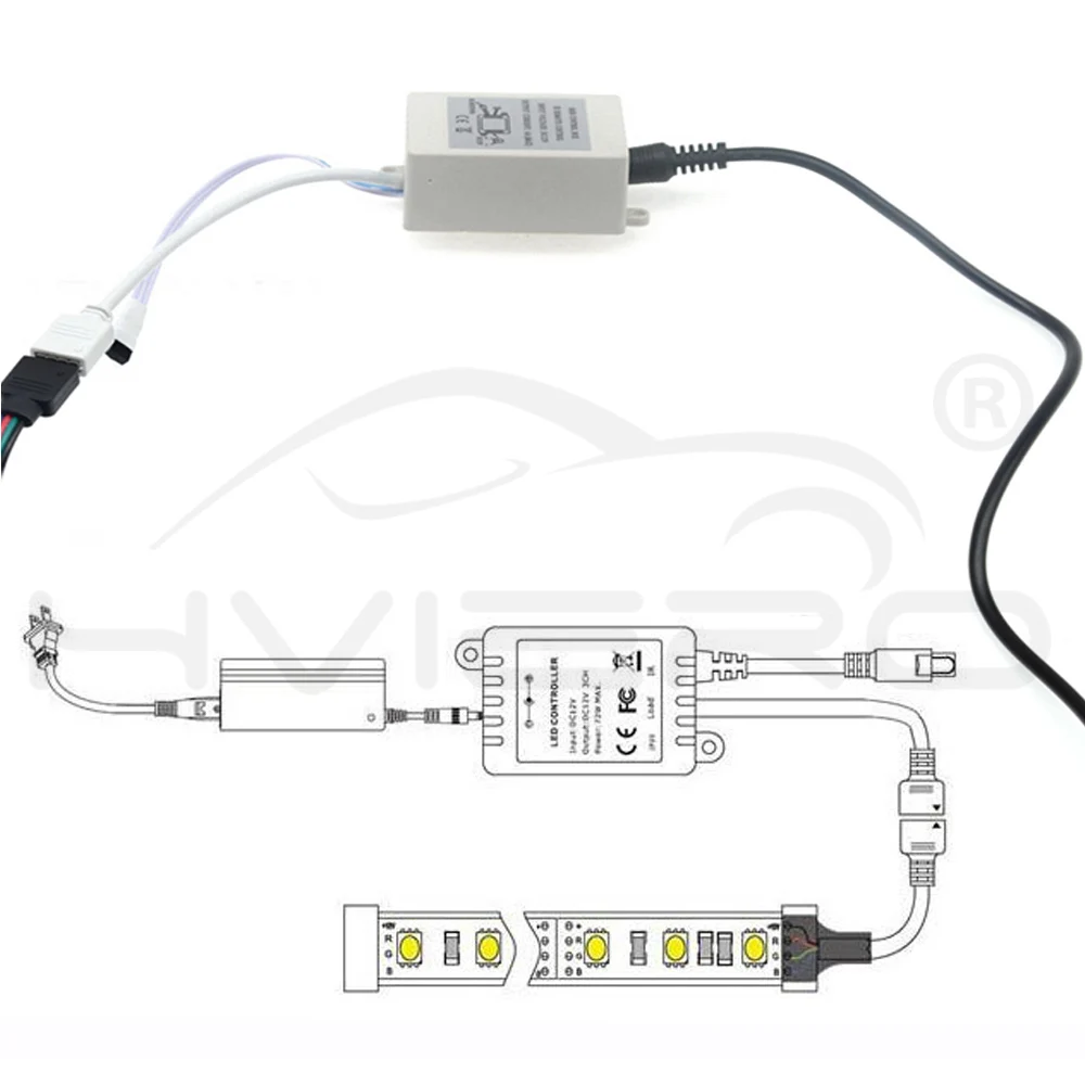 DC 12 V-24 V светодиодный 40key RGBW контроллер rgbww диммер 40-кнопочный пульт дистанционного управления контроллер для 5050 3528 2835 3014 SMD Светодиодные ленты светильник