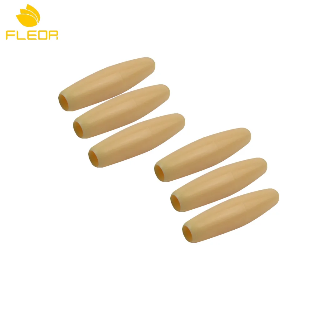 

FLEOR 6pcs Yellow Plastic Guitar Single Tremolo Arm Bar Tips Caps for FD Strat Style Guitar Parts