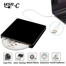 USB3.0 внешний dvd-плеер CD привод USB C супердрайв Внешний DVD/CD+/-RW записывающийся-для MacBook Pro/Air/ноутбука/Windows10(черный