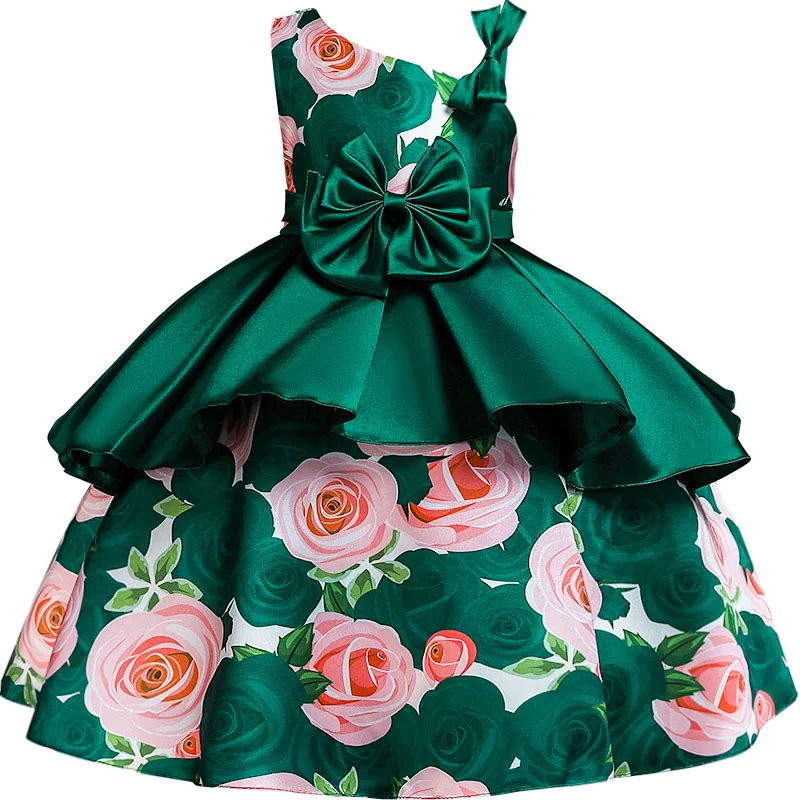 

New Fashion Printing Kids Dresses For Girls Vestido De Festa Girls Dress Sleeveless Baby Girl Summer Clothes Princess Dress
