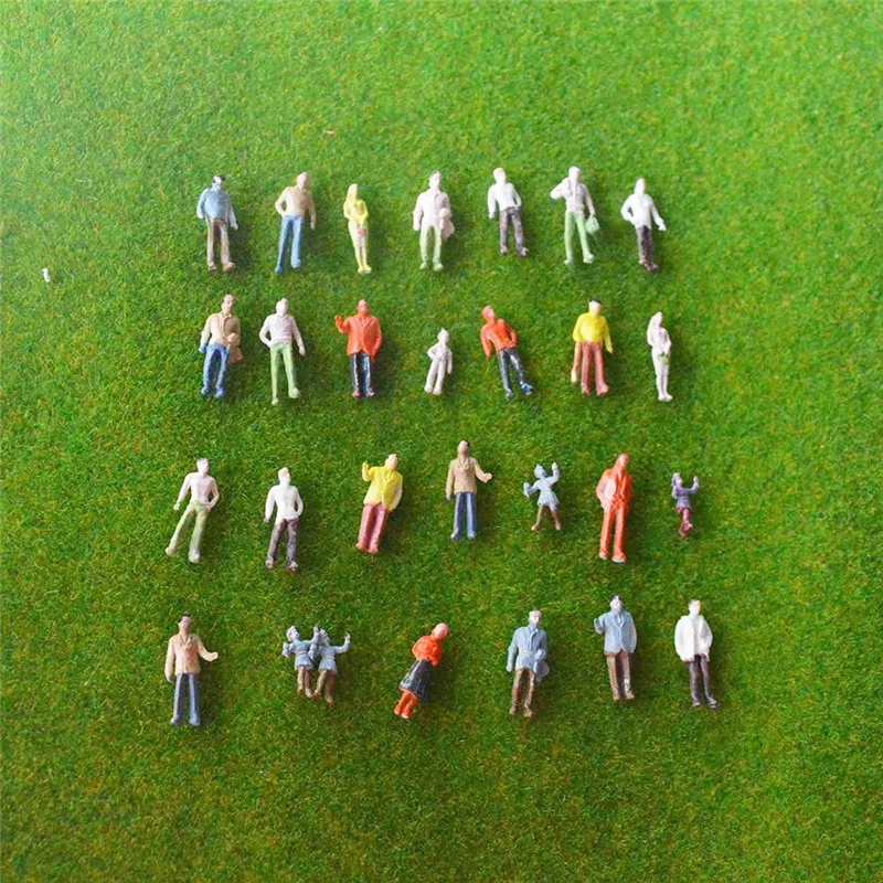 200pcs  scale train building people Painted Model Train Passenger People Figures Scale13