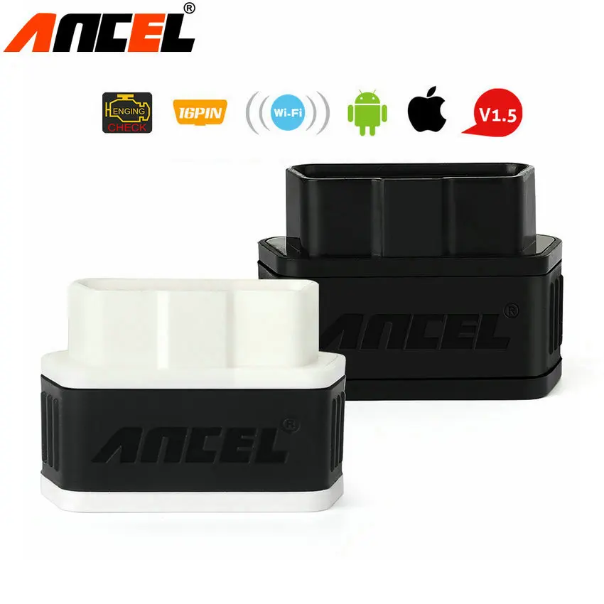 Prix pour Ancel iCar Wifi V1.5 OBDII Interface De Diagnostic Lecteur de Code ELM327 wifi Adaptateur ELM 327 OBDII pour iOS Android PC ELM327 Scanner Prix pour Ancel iCar Wifi V1.5 OBDII Interface De Diagnostic Lecteur de Code ELM327 wifi Adaptateur ELM 327 OBDII pour iOS Android PC ELM327 Scanner