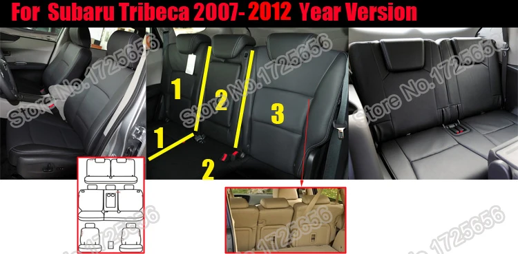 Autodecorun мест подушка набор для Subaru Tribeca 2008 чехлы автомобильные аксессуары автомобиль льняной ткани сиденья поддерживает протектор 23 шт