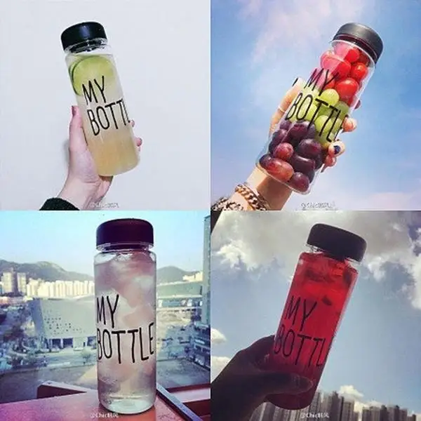 

Hot Sale 500mL Portable "MY BOTTLE" Fruit Juice Sport Water Cup Sport Bottles for water Travel Bottle Travel Workout Bottle