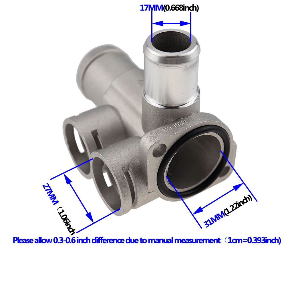 Алюминиевый сплав охлаждающий шланг для охлаждающей жидкости разъем для VW Passat/Golf/Sharan/Polo 037121133B/037 121 133B/037121133