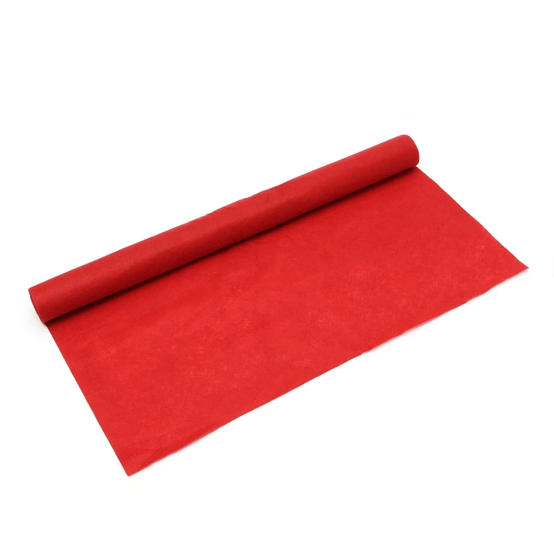 

KiWarm 16ft Disposable Red Carpet Celebrity Floor Runner Red Carpet Party Wedding Disposable Scene Decorative Cloth 5mx 1m