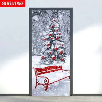 

Decorate Home christmas trees snowflower art wall sticker decoration Decals mural painting Removable Decor Wallpaper LF-419