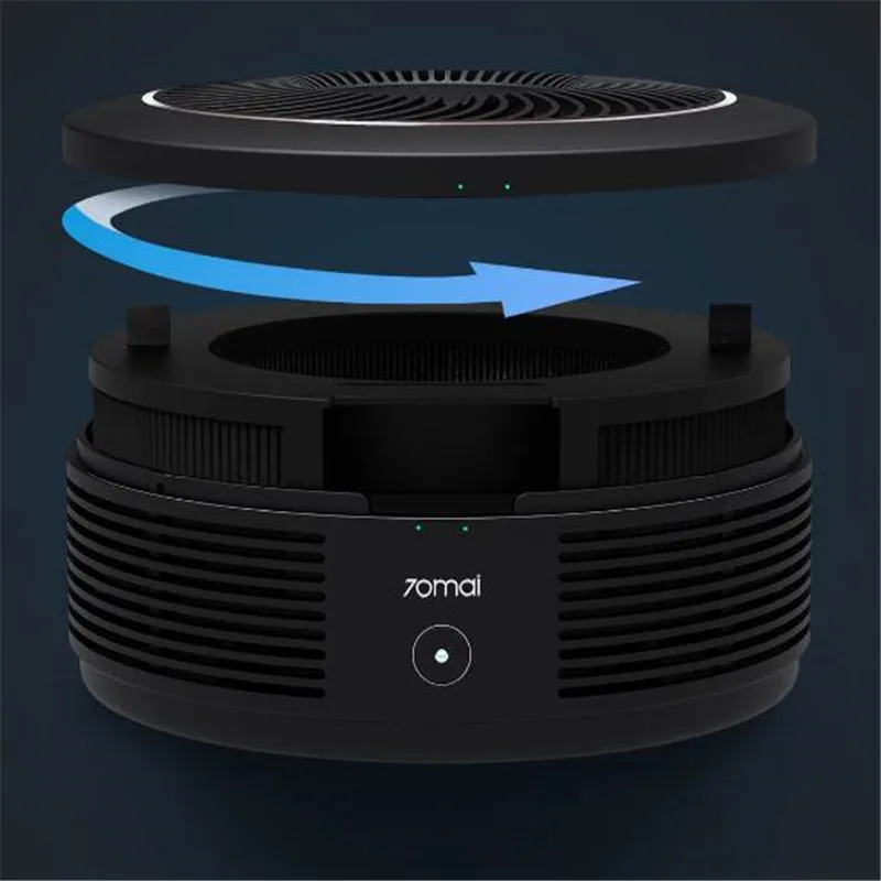  Xiaomi 70mai Air Purifier Pro Air Cleaner Mute Filter Phone Smart Control Remove PM2.5 Smoke Odor D