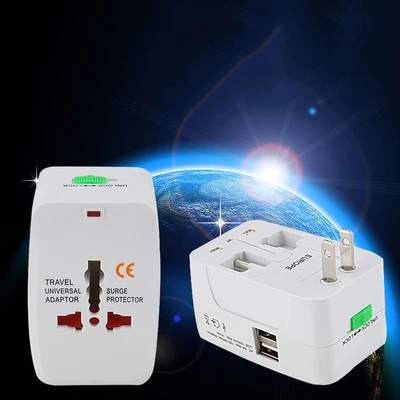 

Electric Plug Power Socket Adapter International Travel Adapter Universal Travel Socket USB Power Charger Converter EU