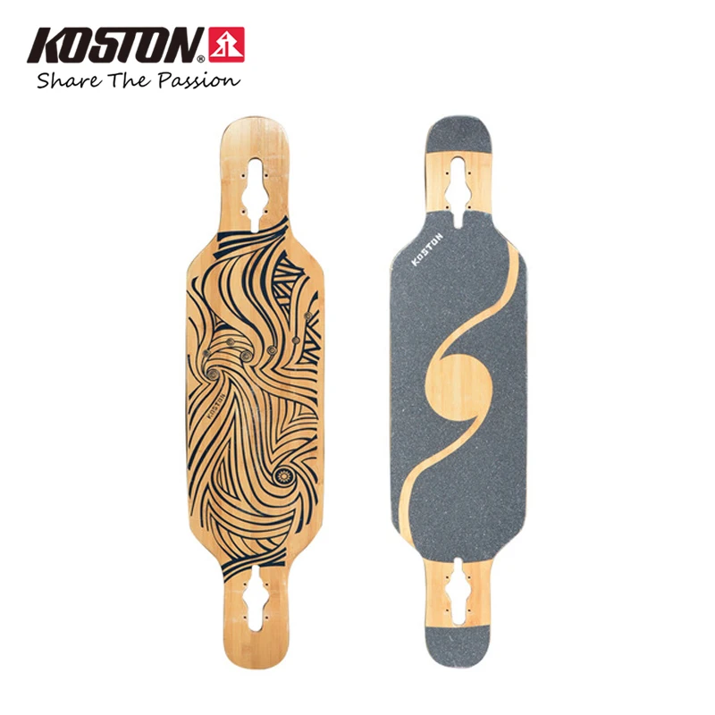 Koston pro танцевальный стиль падение через longboard палуба с смешанный материал, 40 дюймов скейтборд палубы для совета прогулки