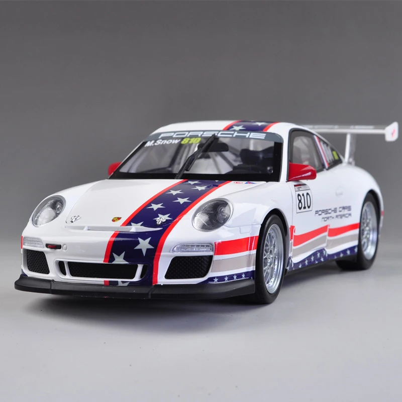 

Diecast model 1:18 911 Cup GT3 White racing car Metal Racing Vehicle Play Collectible Models Sport Cars toys For Gift