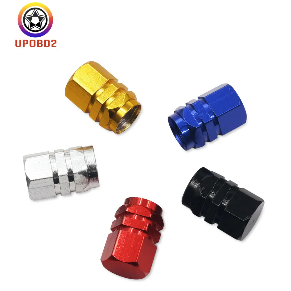 

4pcs Car Tire Valve Stem Air Caps Cover Wheel Tires Valve Aluminum waterproof Valve Caps Car Accessorie Tyre Stem Airtight Cover