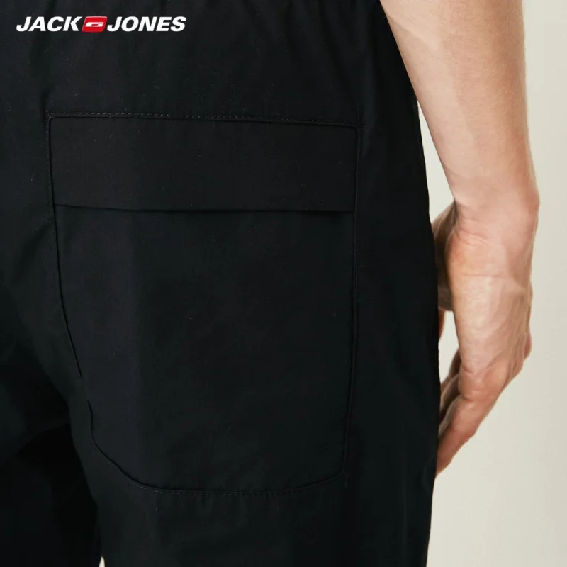 JackJones мужские хлопковые спортивные штаны с завязками повседневные штаны для бега мужская одежда 218314526