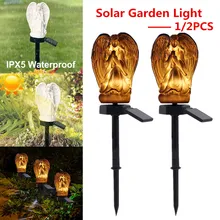 European Style Angel LED Solar Lamps Insert Landscape Lawn Lights Waterproof For Outdoor Garden Courtyard Night Lights Lawn Lamp
