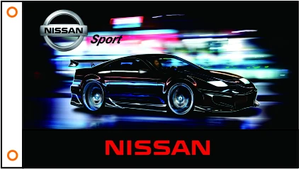 Автомобильный флаг NISSAN Banner 3 фута x 5 футов 100% полиэстер 010 | Дом и сад