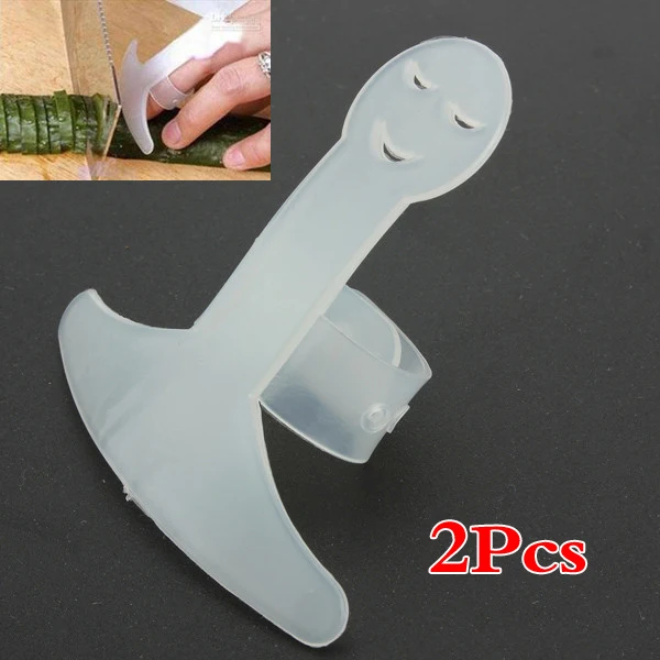 2pcs Happy Smiley Kitchen Knife Chopping Cutting Guard Hand Finger