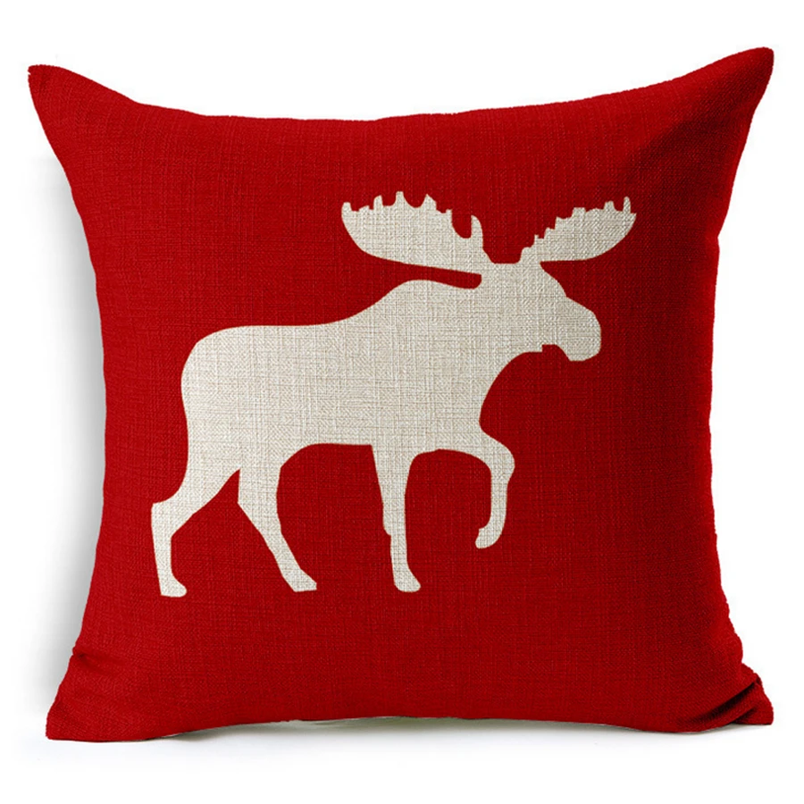 christmas decorations for home decor cushion cover red chair sofa throw decorative pillow cover christmas reindeer - Red Decorative Pillows christmas decorations for home decor cushion cover red chair sofa throw decorative pillow cover christmas reindeer - Red Decorative Pillows