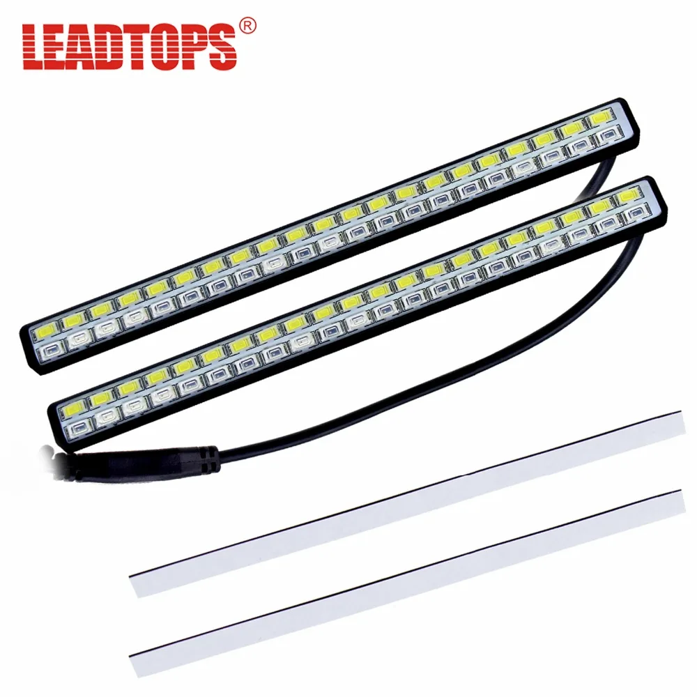 LEADTOPS Car Styling Universal Turn Signal Indicator Lamp Source 42 SMD LED DRL White Turn Amber