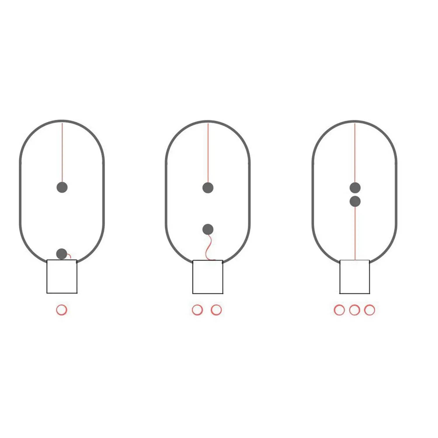 Магнитный переключатель эллипса, светодиодный светильник с питанием от USB, теплый светодиодный светильник для глаз/ночник/настольная лампа/украшение для кровати, Прямая поставка