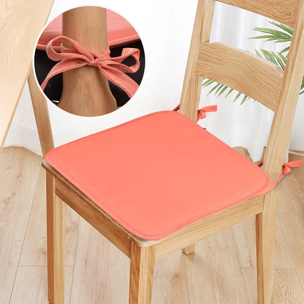 

Urijk Solid 10 Colors Soft Comfort Seat Mats Lumbar Pillow Office Chair Seat Cushion Bolster Buttocks Tie On Pad 37x37cm Cheap