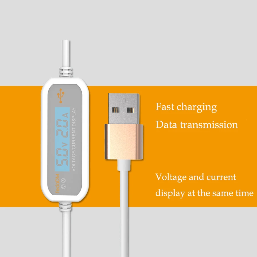 QC 2.0/3.0 Fast Charging USB Type-C Cable Voltage and Current Display iPhone Data Line Android Micro USB Cable Connector 2.4A цена QC 2.0/3.0 Fast Charging USB Type-C Cable Voltage and Current Display iPhone Data Line Android Micro USB Cable Connector 2.4A цены онлайн