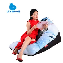 LEVMOON Beanbag Chair Teenage Mutant Ninja Turtles Comfort Bean Bag Bed Cover Without Filler Cotton Indoor Beanbag Lounge Chair