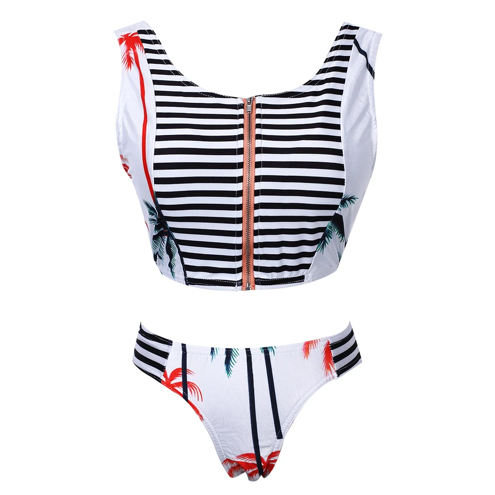 palm tree two piece swimsuit