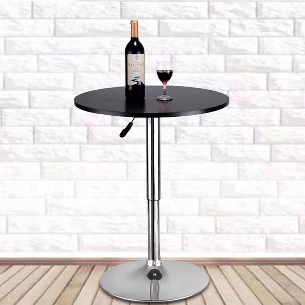 Pedestal Dining Table Bistro Bar Height Pub Contemporary Metal Kitchen Counter Nautical Dining Tables Home Garden