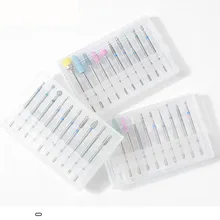 10 шт. керамический камень дизайн ногтей сверло Фрезерный резак чистый Маникюр Педикюр для электродрель инструмент салонный файл набор заусенцев