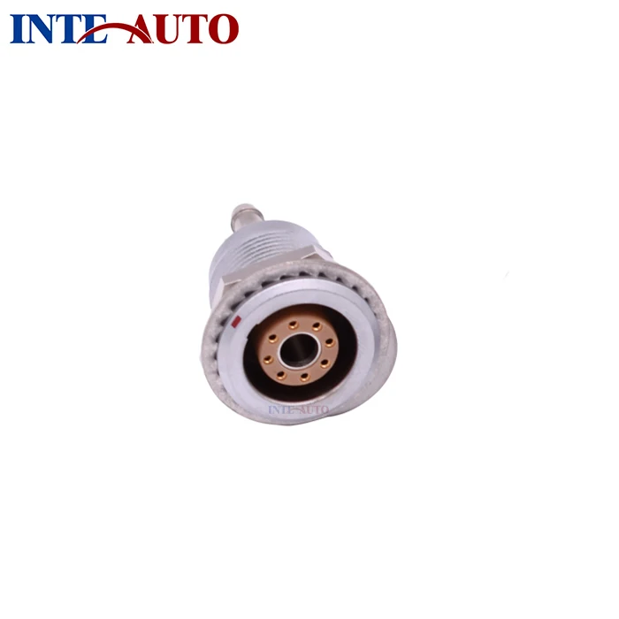 IP50 M18 3B circular metal fluidic electrical hybid connector, one P1