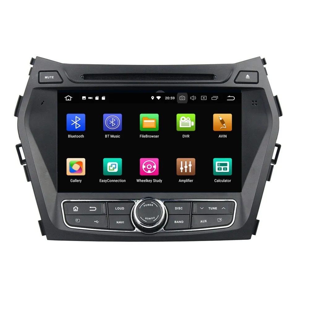 Best IPS Screen 4GB+32GB 8" Octa Core Android 8.0 Car DVD Player for Hyundai IX45 Santa Fe 2012-2014 Radio GPS WIFI Bluetooth USB DVR 5