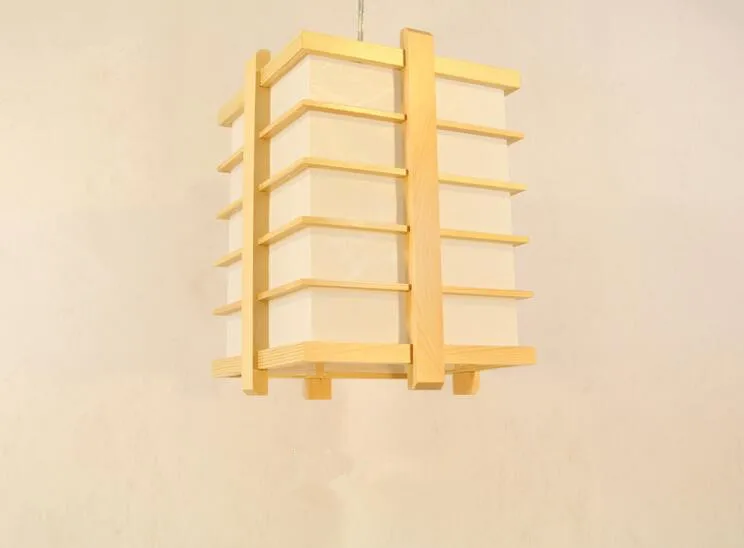 

Japanese-Style Pendant Light Lamp Solid Wood Living Room Creative Personality Study Room Bedroom Cafe Bar Restaurant Kitchen